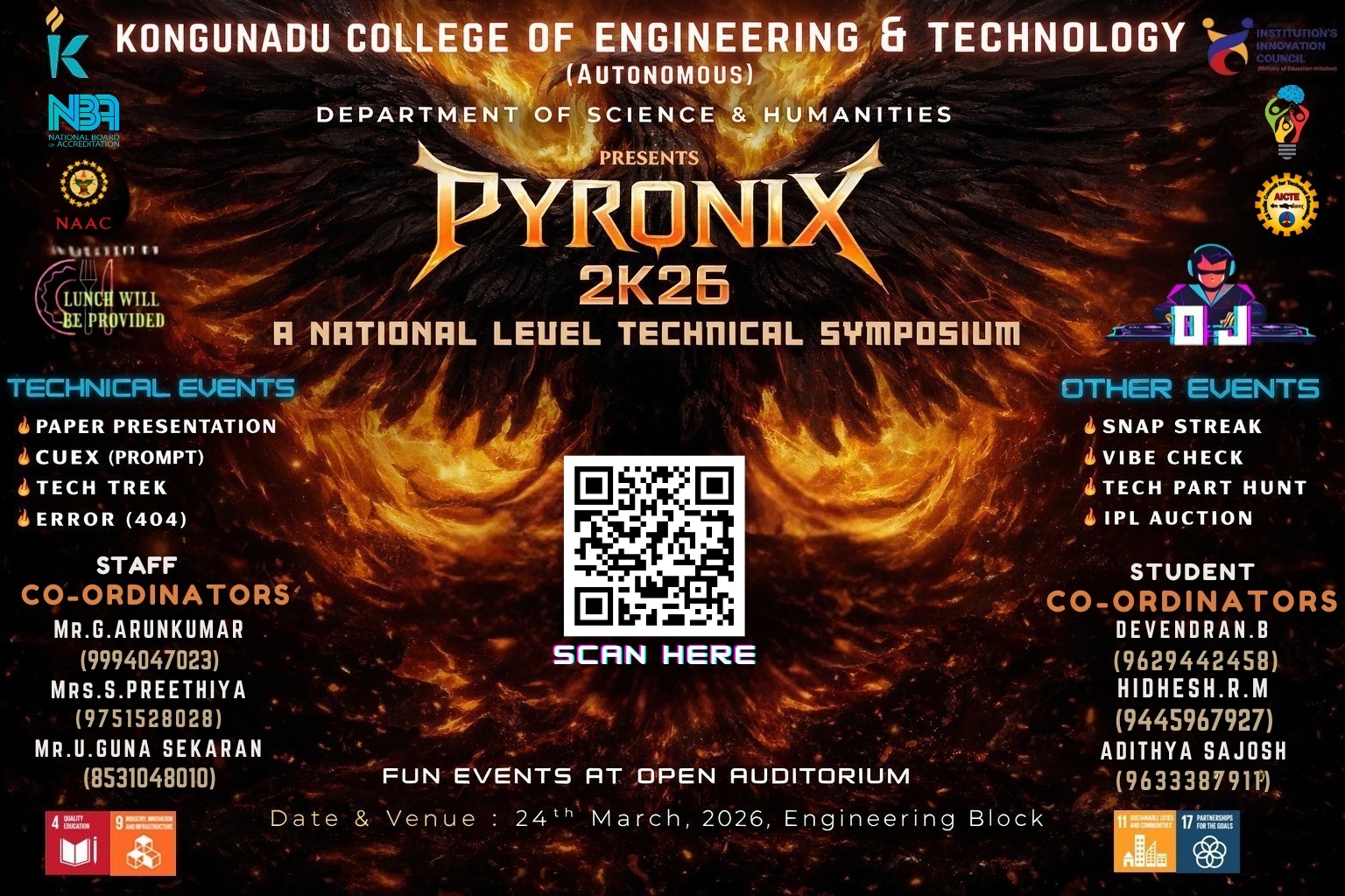 PYRONIX 2K26 Technical Symposium Poster 